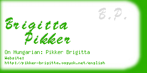 brigitta pikker business card